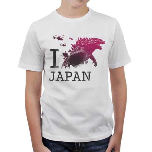 T-shirt enfant geek - I Godzilla Japan - Réplique