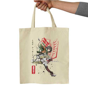 attaque-des-titans-soldat-mikasa-tote-bag-coton-bio-ecru