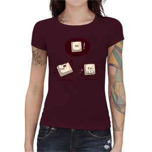 tshirt-femme-ctrl-and-escape-coton-bio-cerise