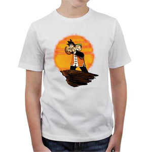 tshirt-enfant-king-goku-coton-bio-blanc