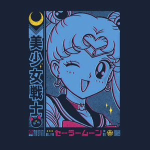 tshirt-sailor-moon-pretty-soldier-coton-bio-bleu-nuit