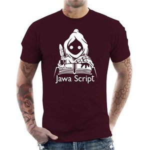 tshirt-homme-jawa-script-pour-codeur-et-fan-de-star-wars-coton-bio-cerise