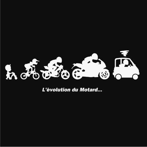 T SHIRT MOTO - Evolution du Motard