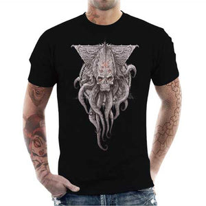 tshirt-homme-lovercraft-cthulhu-skull-coton-bio-noir