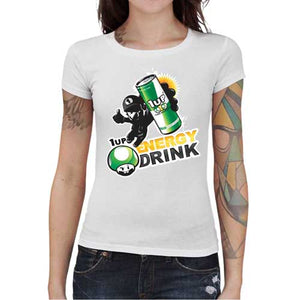 tshirt-femme-1up-energy-drink-coton-bio-blanc