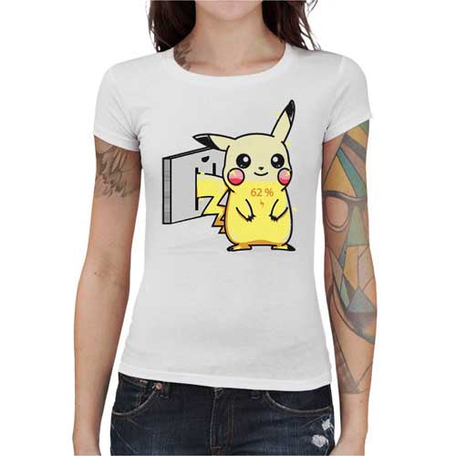 T-shirt Geekette - En charge - Pokemon