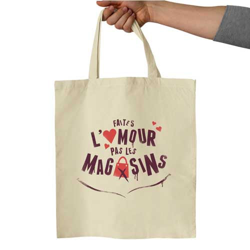 T-shirt Humour femme - Faites l'amour pas les magasins