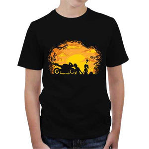 tshirt-enfant-sunset-coton-bio-noir