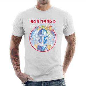 tshirt-homme-iron-mando-metal-vs-star-wars-coton-bio-blanc