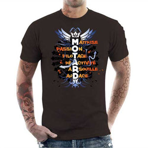 tshirt-homme-motard-coton-bio-chocolat