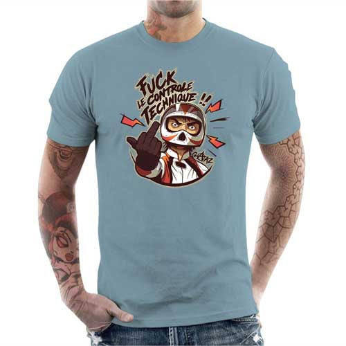 T shirt Motard homme - Fuck le Contrôle Technique