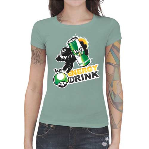 T-shirt Geekette - 1up Energy Drink