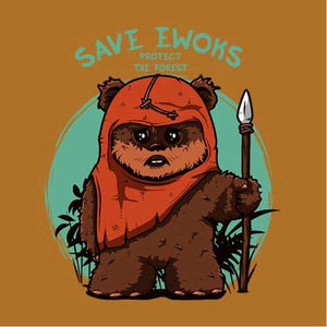 tshirt-save-ewoks-coton-bio-curcuma