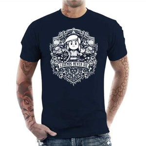 tshirt-homme-legends-never-die-zelda-coton-bio-bleu-nuit