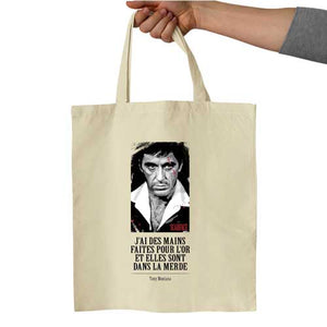 tony-montana-replique-tote-bag-coton-bio-ecru