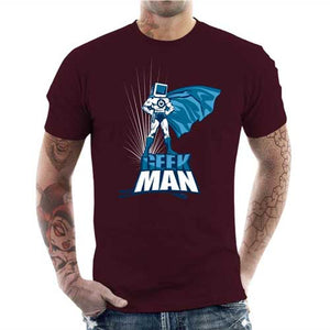 tshirt-homme-geek-man-coton-bio-cerise