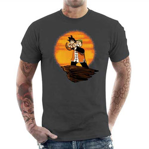 tshirt-homme-king-goku-coton-bio-gris-fonce