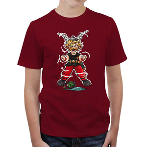 tshirt-enfant-super-gaulois-coton-bio-rouge