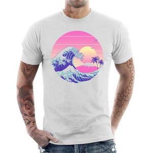 tshirt-homme-the-great-dream-wave-artiste-japonais-coton-bio-blanc