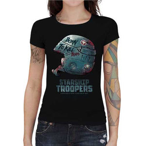 tshirt-femme-starship-troopers-coton-bio-noir