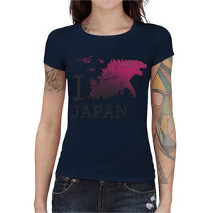 tshirt-femme-i-godzilla-japan-coton-bio-bleu-nuit