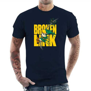 tshirt-homme-broken-link-coton-bio-bleu-nuit