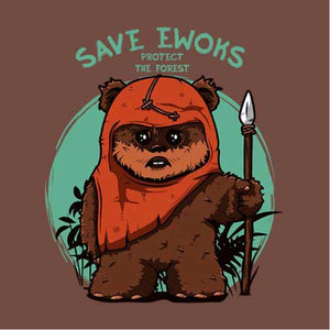 tshirt-save-ewoks-coton-bio-sienna