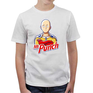 tshirt-enfant-mr-punch-coton-bio-blanc