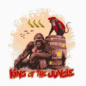 tshirt-king-of-the-jungle-coton-bio-blanc