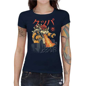 tshirt-femme-koopa-kaiju-le-crossover-genial-entre-bowser-et-godzilla-coton-bio-bleu-nuit