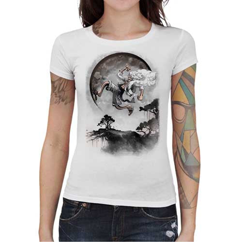 T-shirt Geekette - Gear 5 - Under The Moon