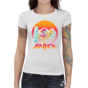 tshirt-femme-metroid-retro-hunter-coton-bio-blanc