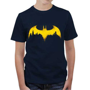 tshirt-enfant-batman-coton-bio-bleu-nuit