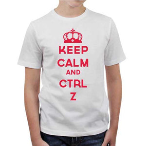 tshirt-enfant-keep-calm-and-ctrl-z-coton-bio-blanc