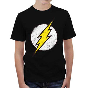 tshirt-enfant-flash-coton-bio-noir