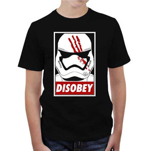 tshirt-enfant-disobey-coton-bio-noir