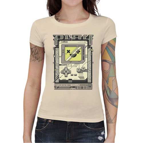 T-shirt Geekette - Play Retro Vibes