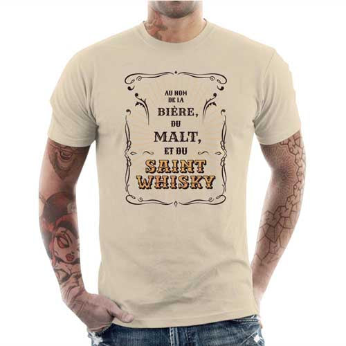 T-shirt humour homme - Saint Whisky