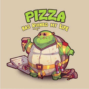 tshirt-turtle-pizza-coton-bio-beige