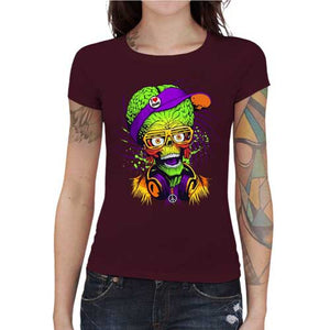 tshirt-femme-mars-attack-coton-bio-cerise