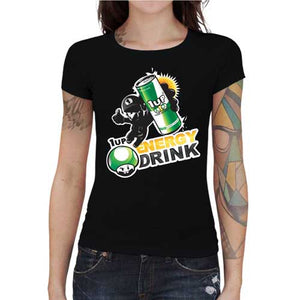 tshirt-femme-1up-energy-drink-coton-bio-noir