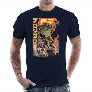 tshirt-homme-broccozilla-le-brocoli-geant-detruit-la-ville-coton-bio-bleu-nuit