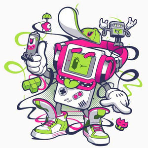 tshirt-game-boy-old-school-coton-bio-blanc