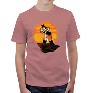 tshirt-enfant-king-goku-coton-bio-petal-rose