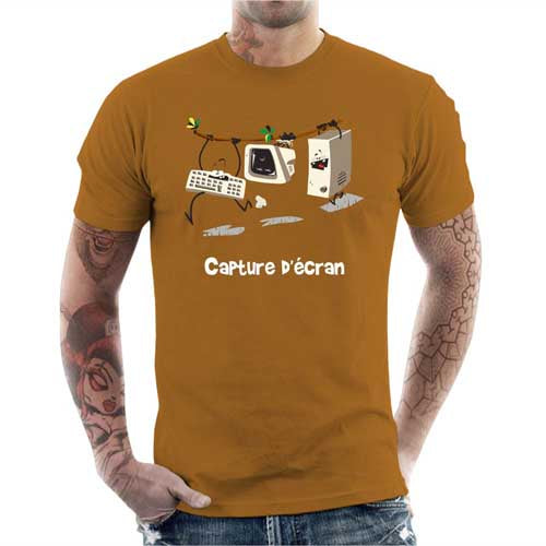 T-shirt geek homme - Capture d'écran