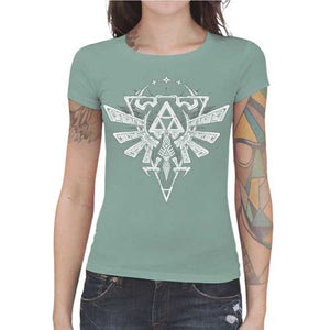 tshirt-femme-ancient-force-triforce-sceau-royal-zelda-coton-bio-jade