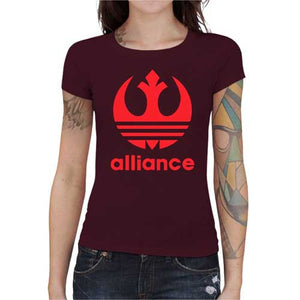 tshirt-femme-alliance-vs-adidas-coton-bio-cerise