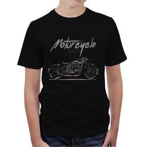 tshirt-enfant-moto-affichez-votre-passion-pour-les-custom-coton-bio-noir