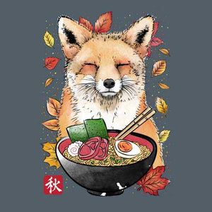 tshirt-fox-leaves-and-ramen-coton-bio-gris-mineral