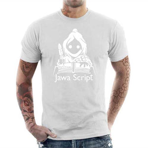 tshirt-homme-jawa-script-pour-codeur-et-fan-de-star-wars-coton-bio-blanc